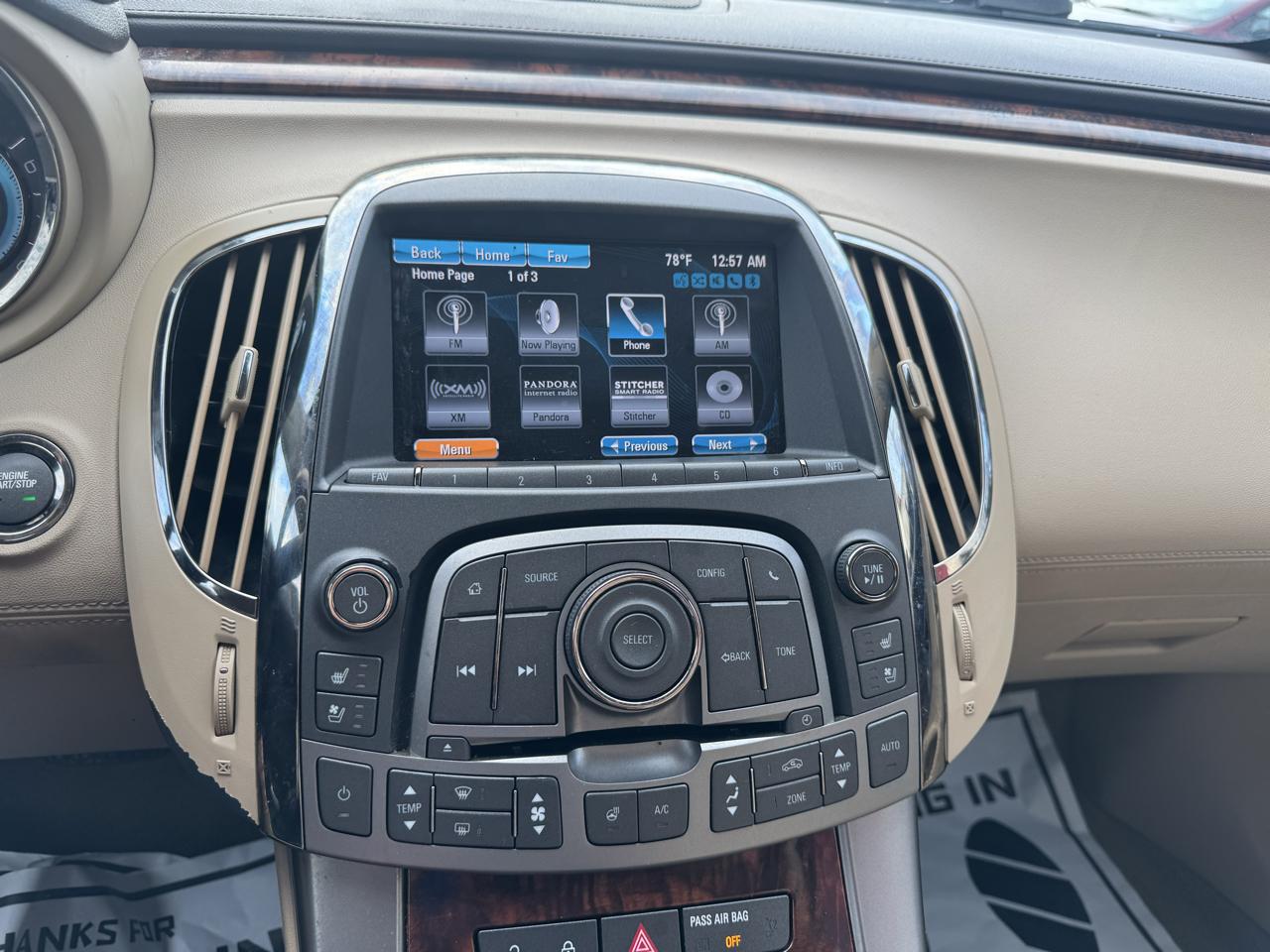 Buick LaCrosse Premium Package 2, w/Leather 2013
