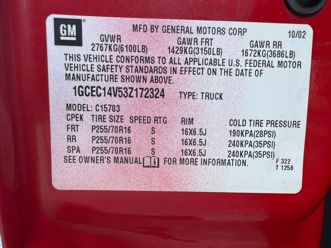 Chevrolet Silverado 1500 Long Bed 2WD 2003