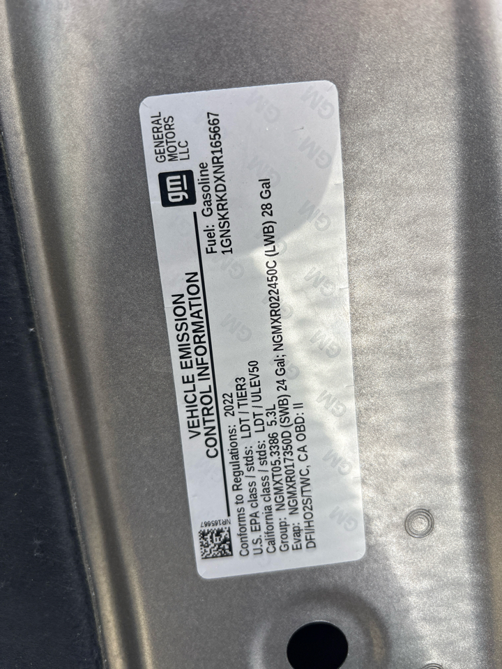 Chevrolet Tahoe 4WD 4dr RST 2022