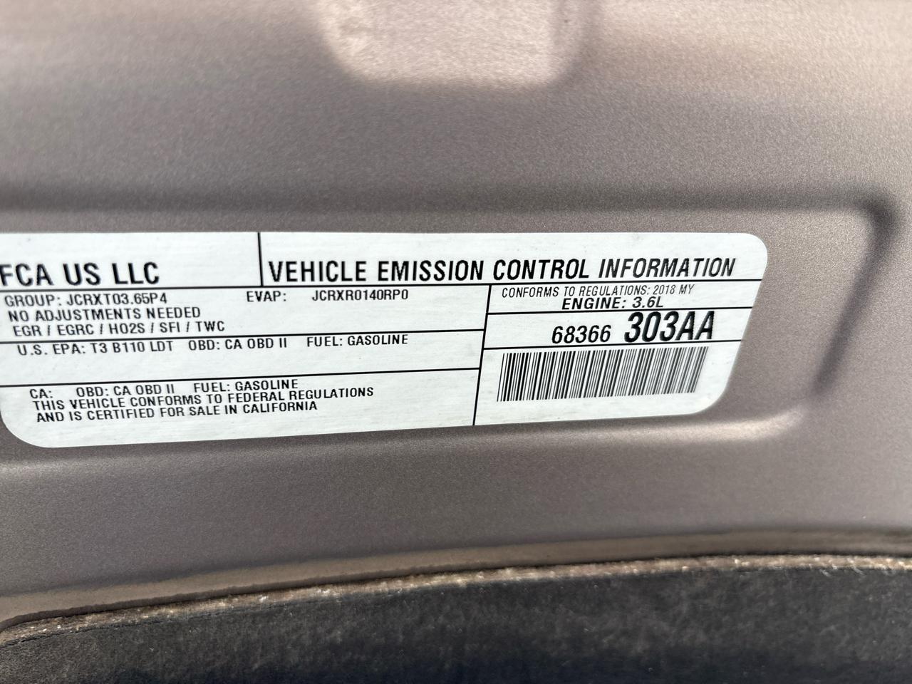 Chrysler Pacifica Touring L FWD 2018