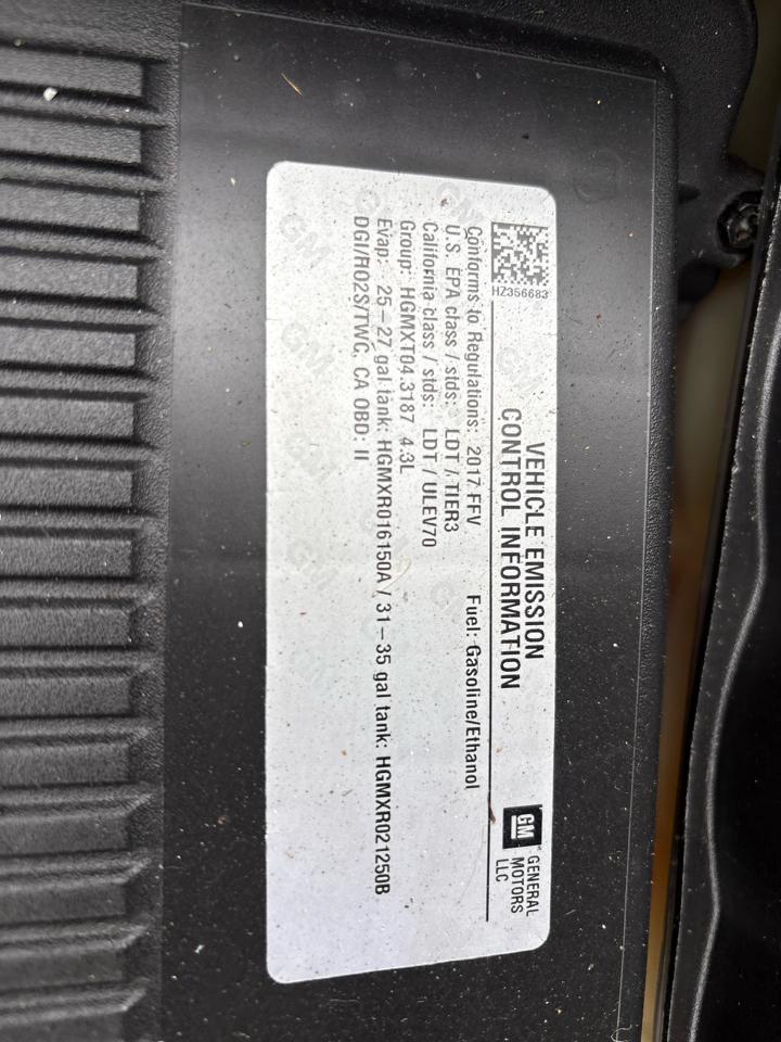 Chevrolet Silverado 1500 2WD Reg Cab 119.0" Work Truck 2017