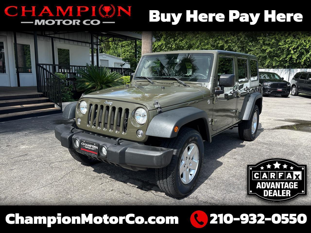 Jeep Wrangler Unlimited 4WD 4dr Sport 2015