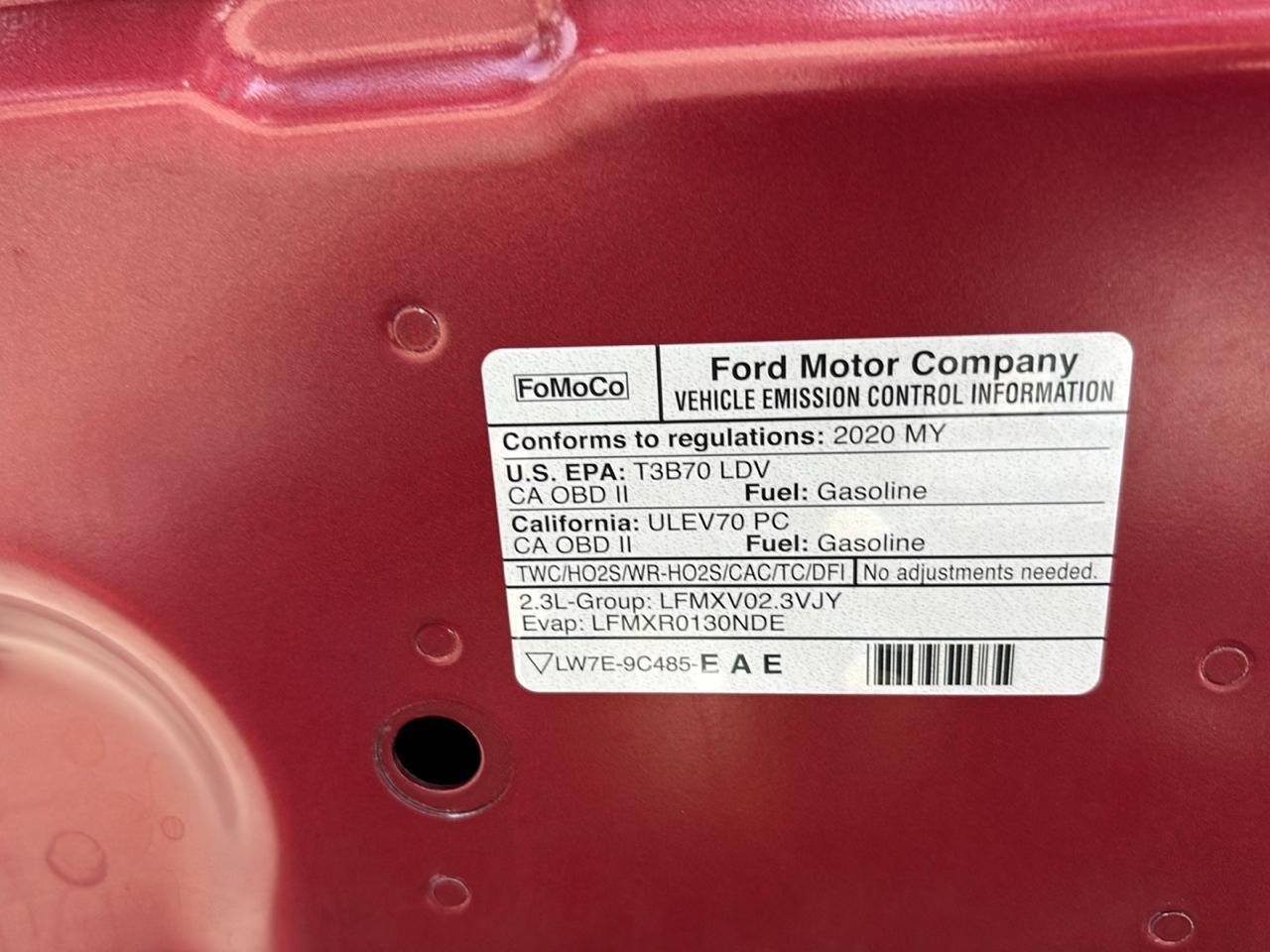 Ford Mustang EcoBoost Fastback 2020