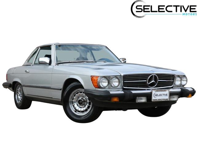 Silver 1984 Mercedes-Benz 380-Class 380SL Roadster Convertible Rear-Wheel Drive Automatic