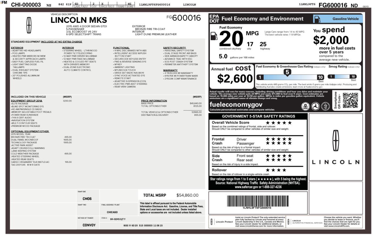 Lincoln MKS photo 3