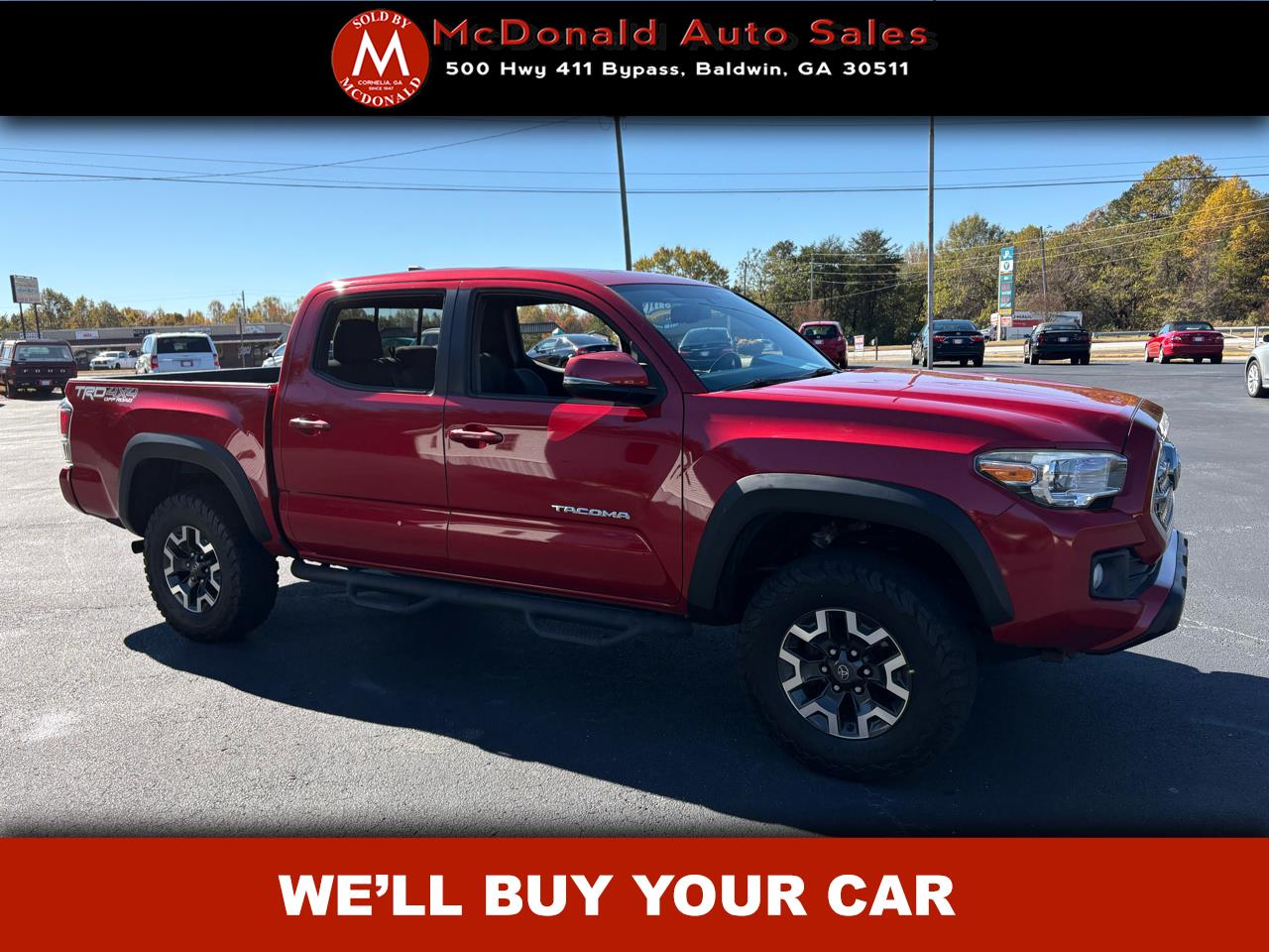 2017 Toyota Tacoma TRD Off Road Double Cab 5' Bed V6 4x4 AT (Natl)