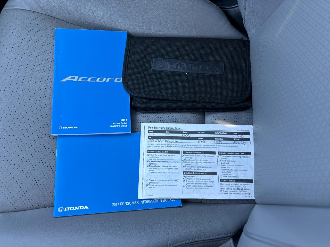 Honda Accord EX-L Sedan V6 6-Spd AT 2017