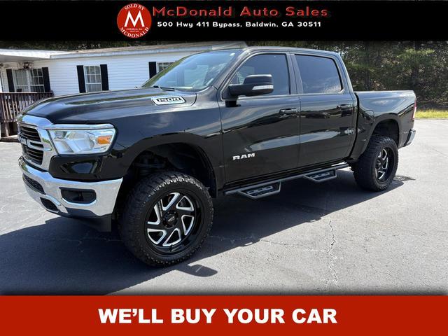 Black 2021 RAM 1500 Pickup Truck Four-Wheel Drive 8-Speed Automatic