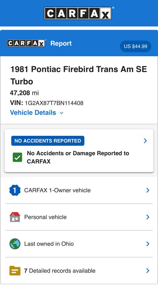 Pontiac Trans Am  1981