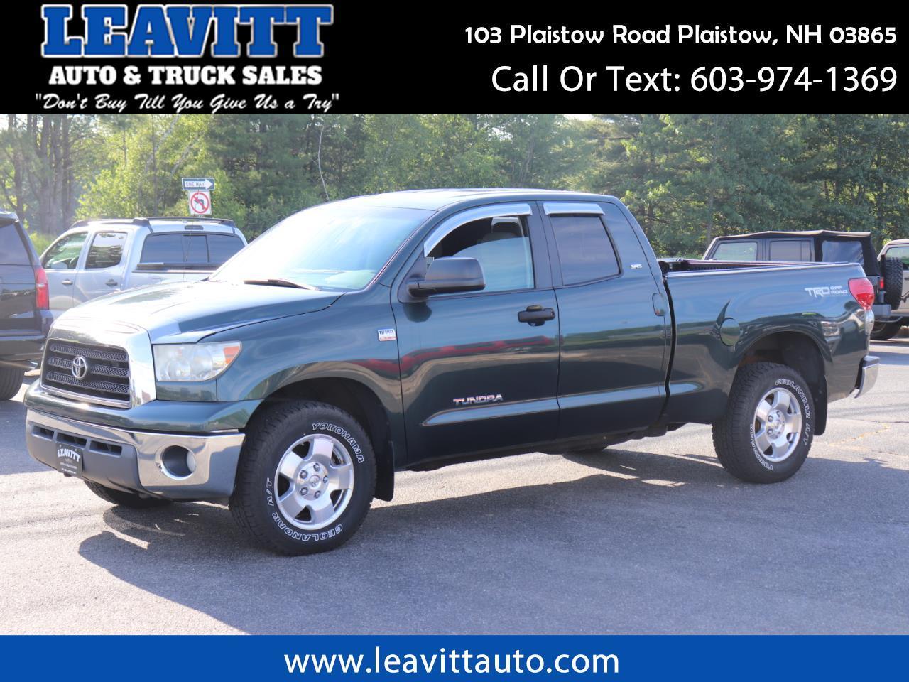 Used 2008 Toyota Tundra SR5 Double Cab 4.7L 4WD for Sale in Plaistow NH