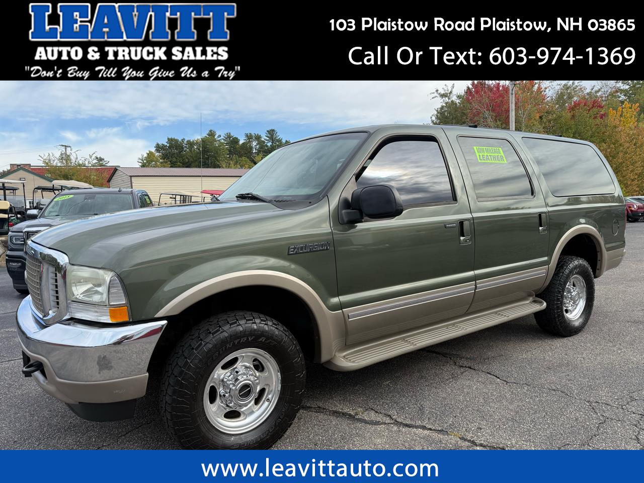 2002 Ford Excursion LIMITED 7.3L POWERSTROKE DIESEL 4X4!!