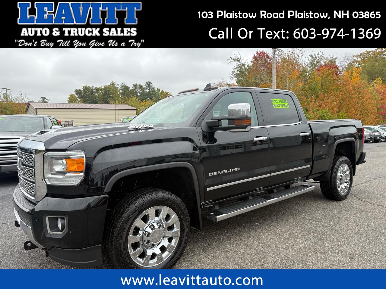 2019 GMC Sierra 2500HD DENALI 6.6L DURAMAX DIESEL ALLISON TRANS 1 OWNER!