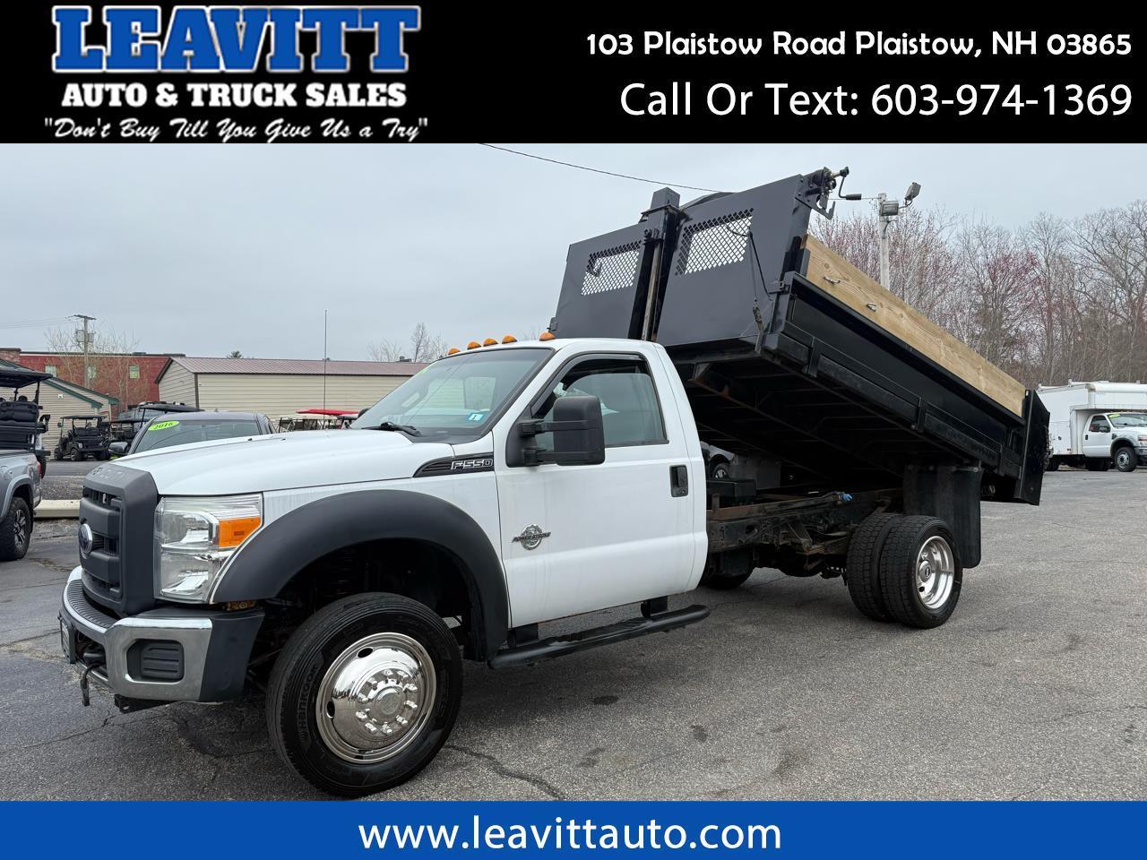 2015 Ford Super Duty F-550 DRW XLT 6.7L POWERSTROKE DIESEL 4X4 DUMP BODY