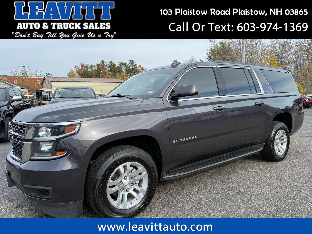2018 Chevrolet Suburban LT 5.3L VORTEC V8 4X4 HEATED LEATHER