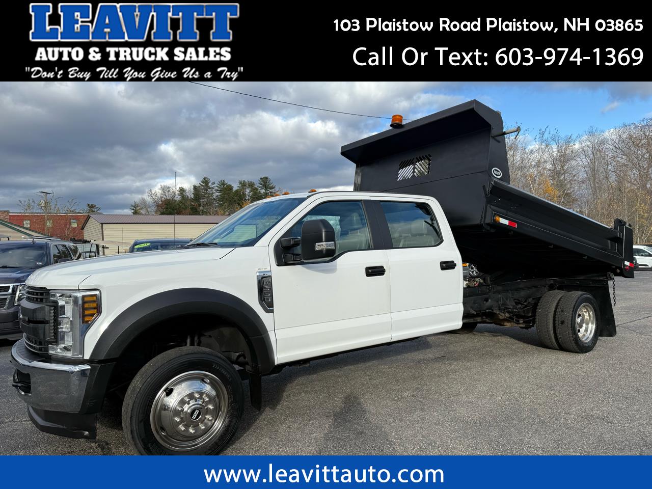 2018 Ford Super Duty F-550 DRW 6.8L V10 11' DUMP BODY 32K MILES 1 OWNER!!