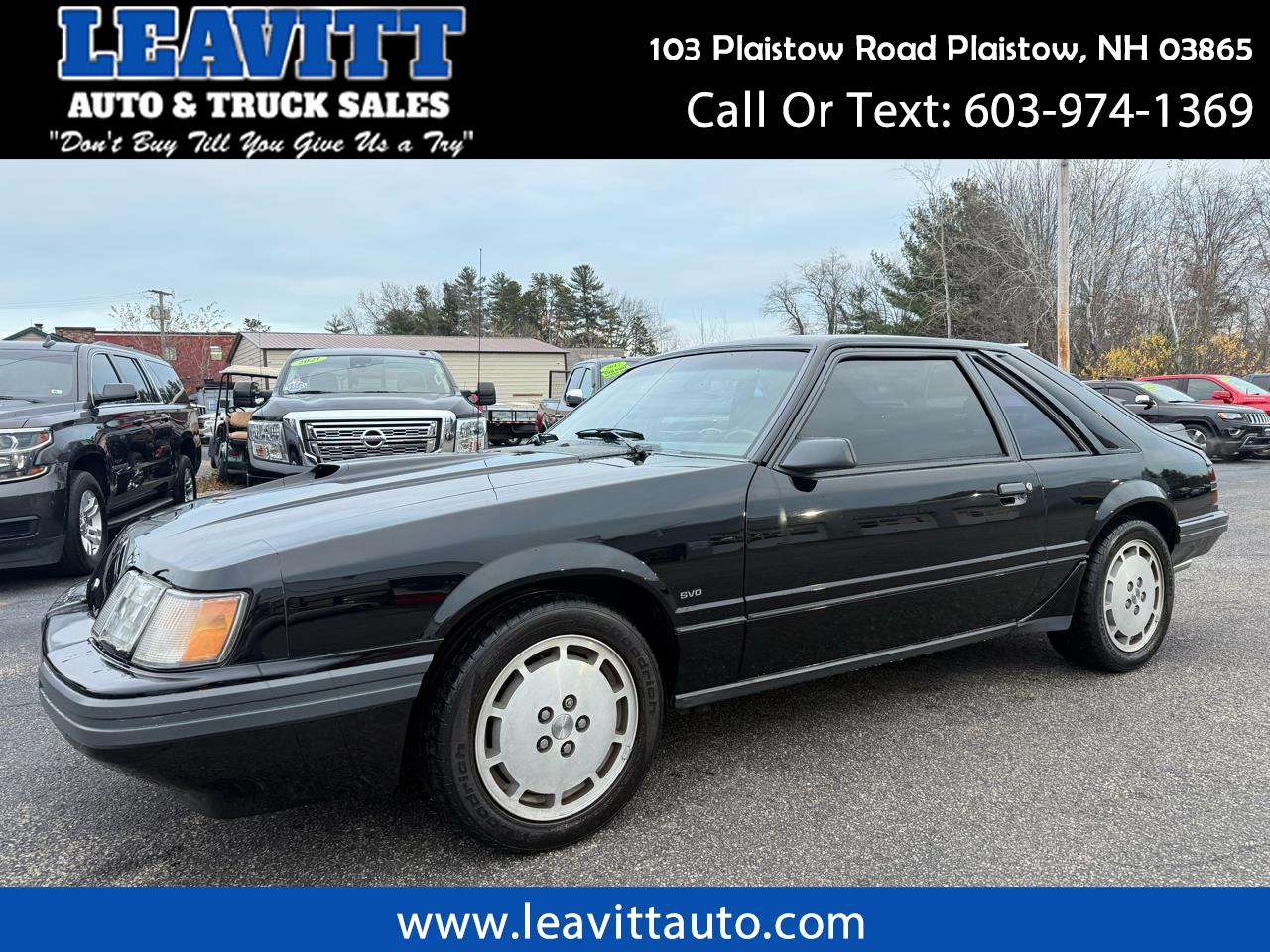1986 Ford Mustang 3dr Hatchback SVO 5-Spd