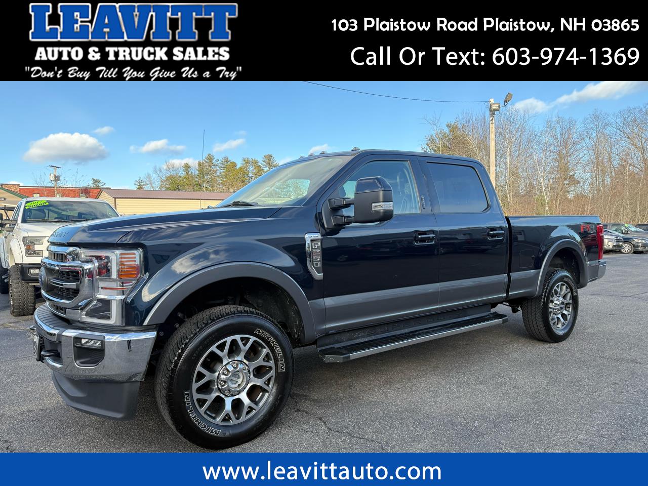 2021 Ford Super Duty F-250 SRW LARIAT 7.3L V8 GODZILLA GAS 1 OWNER TRUCK!