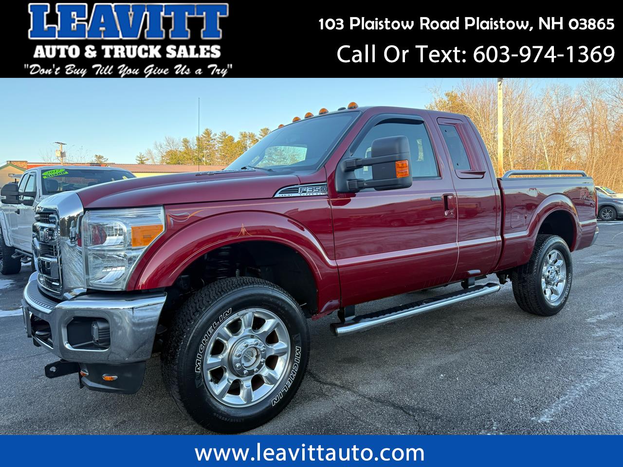2014 Ford Super Duty F-350 SRW LARIAT SUPERCAB 4X4 6.2L V8 1 OWNER SHARP!