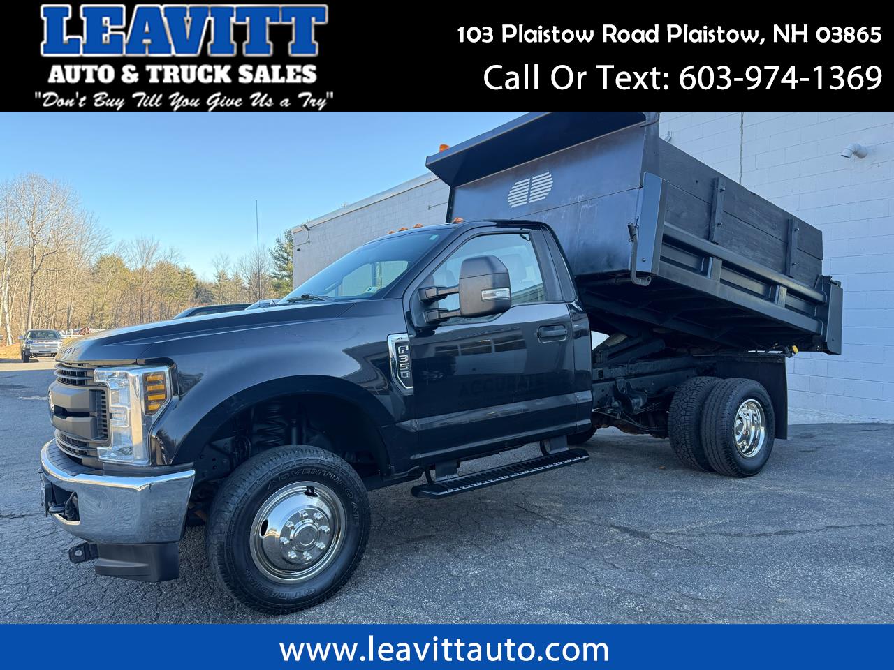 2019 Ford Super Duty F-350 DRW XLT REG CAB DUMP BODY 6.2L V8 4X4 59K MILES