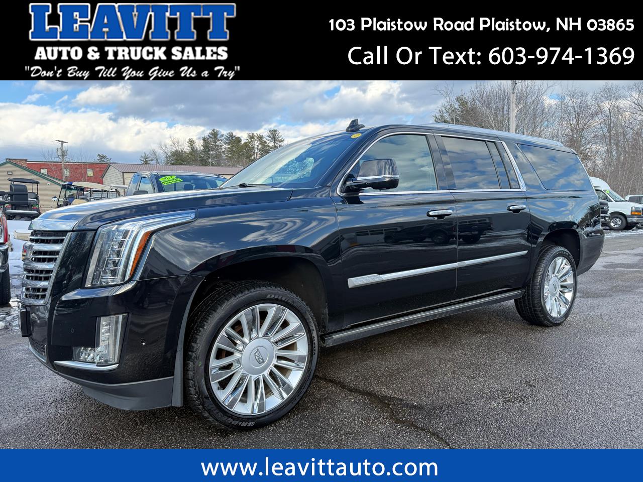 2019 Cadillac Escalade ESV PLATINUM 6.2L V8 1 OWNER LOADED!