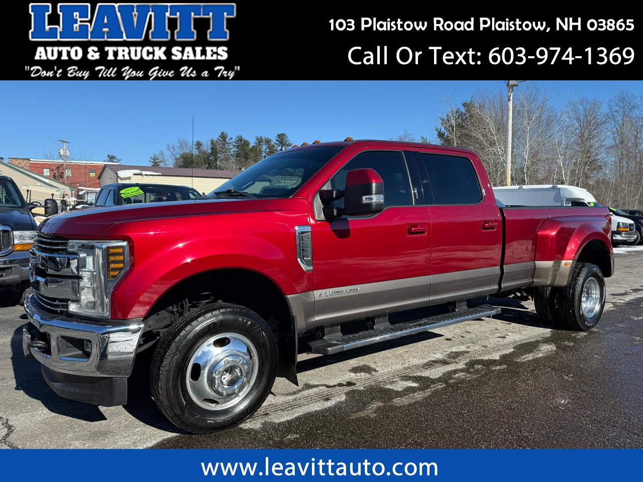 2019 Ford Super Duty F-350 DRW LARIAT CREW CAB 6.7L POWERSTROKE DIESEL 4X4