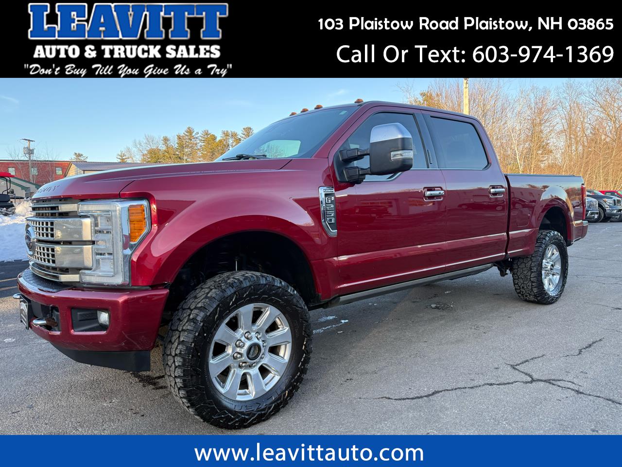 2018 Ford Super Duty F-250 SRW PLATINUM CREW CAB 6.2L V8 4X4
