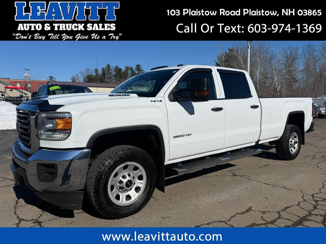 2018 GMC Sierra 2500HD 6.6L DURAMAX DIESEL LONG BED 4X4!