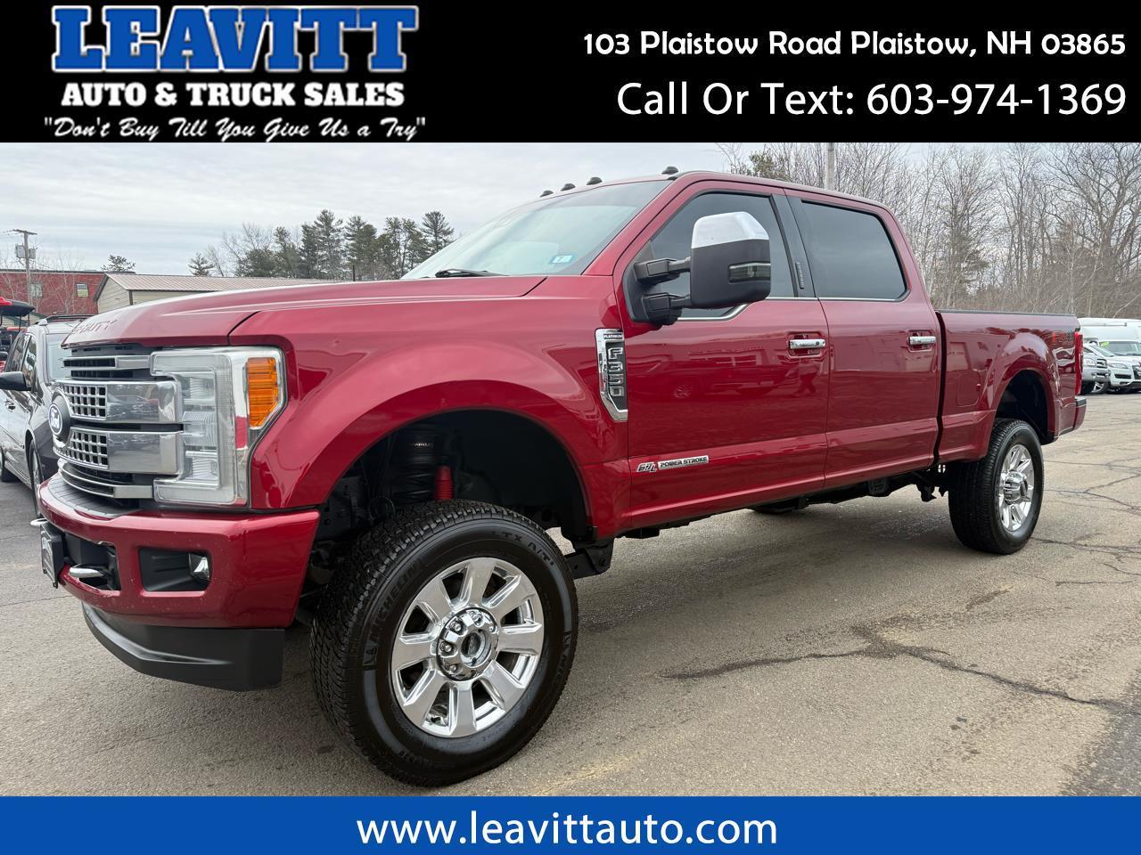 2017 Ford Super Duty F-350 SRW PLATINUM 6.7L POWERSTROKE DIESEL 4X4 SHARP TRUCK!