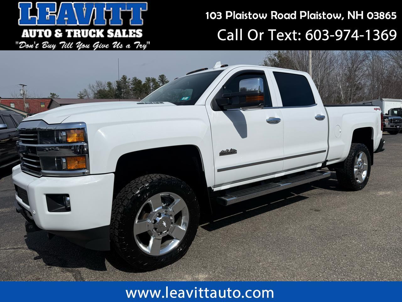 2017 Chevrolet Silverado 2500HD HIGH COUNTRY 6.6L L5P DURAMAX DIESEL 4X4