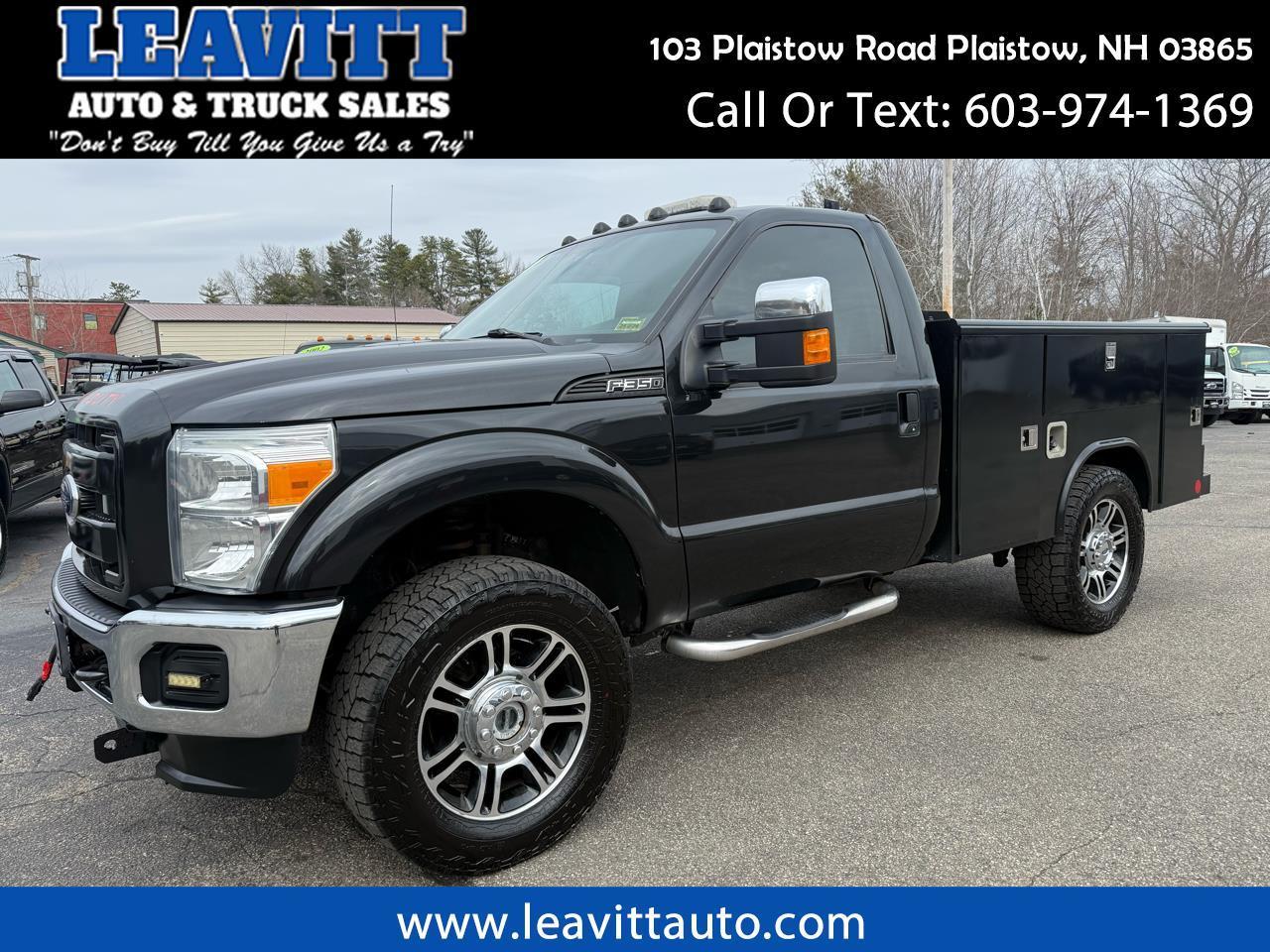 2015 Ford Super Duty F-350 SRW REGULAR CAB 6.2L V8 4X4 READING UTILITY BODY