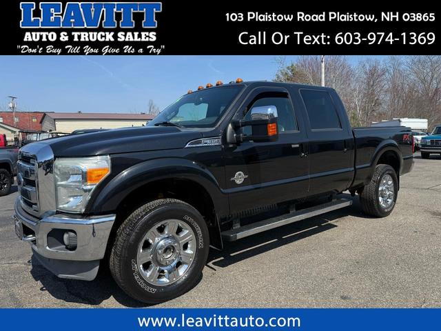 Black 2013 Ford F-350 Super Duty Lariat Crew Cab 4WD Pickup Truck Four-Wheel Drive Automatic