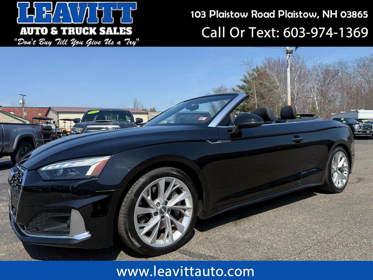 2021 Audi A5 Cabriolet PREMIUM PLUS CONVERTIBLE 31K MILES!