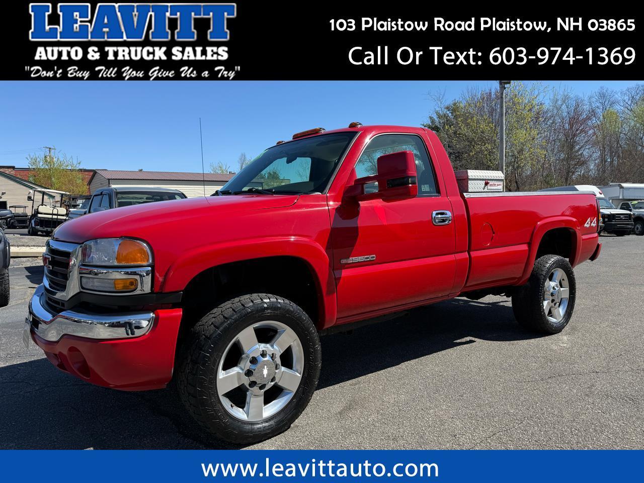 2005 GMC Sierra 3500 1 TON REGULAR CAB 6.0L V8 4X4 20K MILES!
