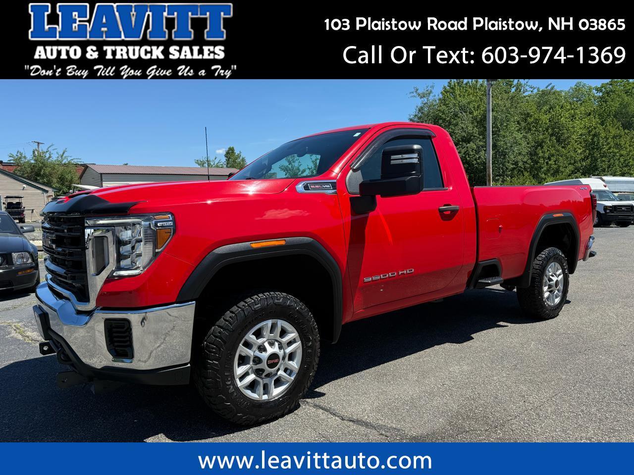 2022 GMC Sierra 3500HD PRO REGULAR CAB 6.6L V8 GAS 4X4 66K MILES!