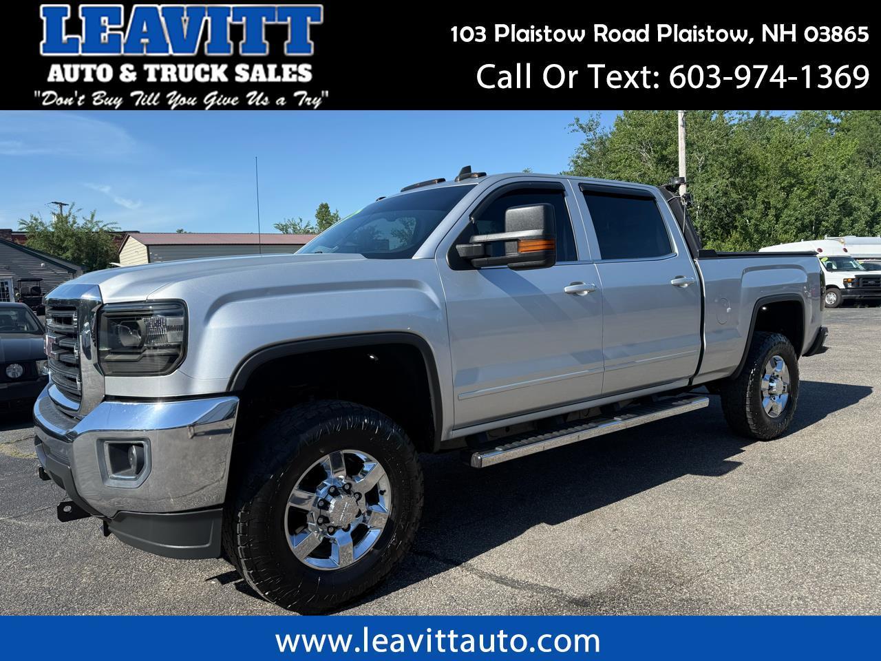 2015 GMC Sierra 3500HD available WiFi SLE CREW CAB 6.6L DURAMAX DIESEL 4X4
