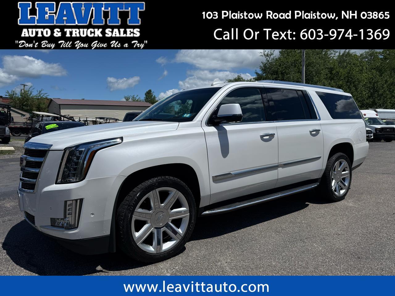 2017 Cadillac Escalade ESV PREMIUM LUXURY 6.2L V8 4X4 1 OWNER!
