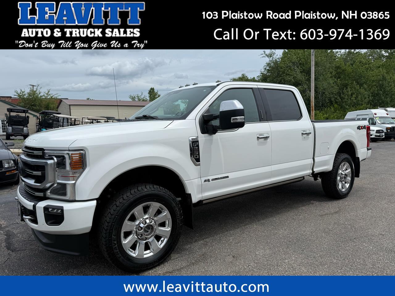 2021 Ford Super Duty F-250 SRW PLATINUM 6.7L POWERSTROKE DIESEL 1 OWNER