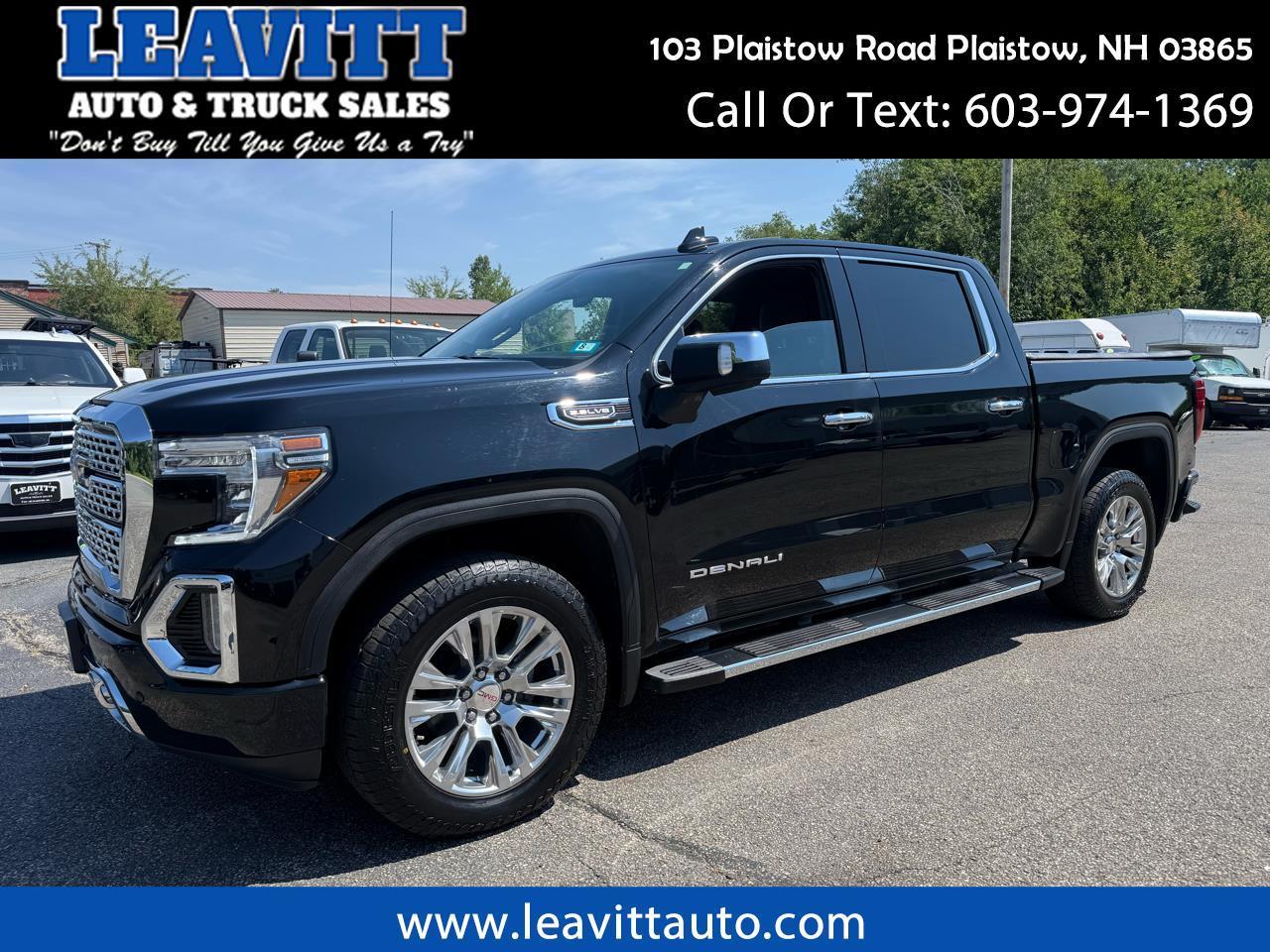 2021 GMC Sierra 1500 DENALI CREW CAB BLACK ON BLACK 66K MILES