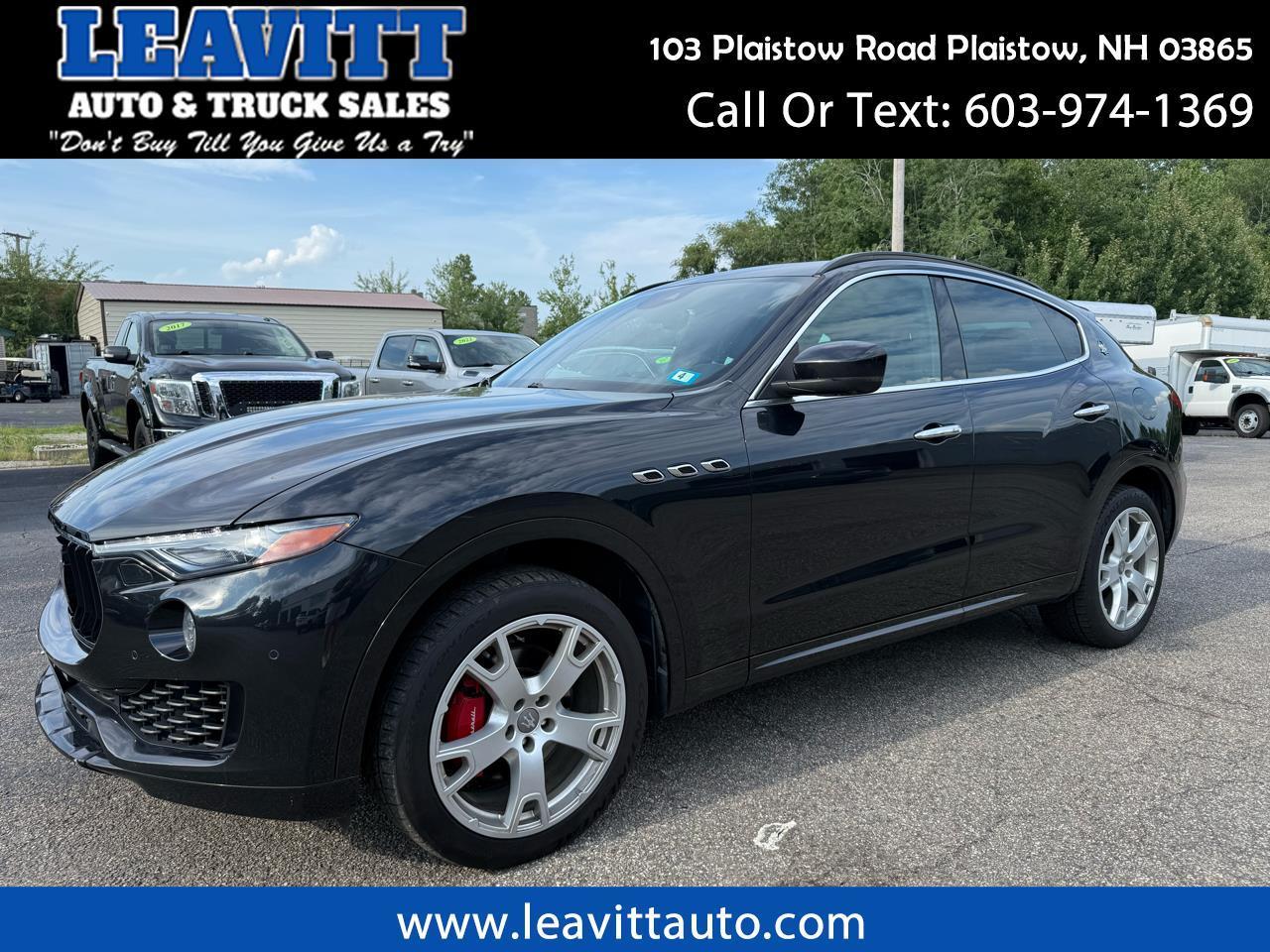 2017 Maserati Levante 3.0L TWIN TURBO BLACK LEATHER 75K MILES