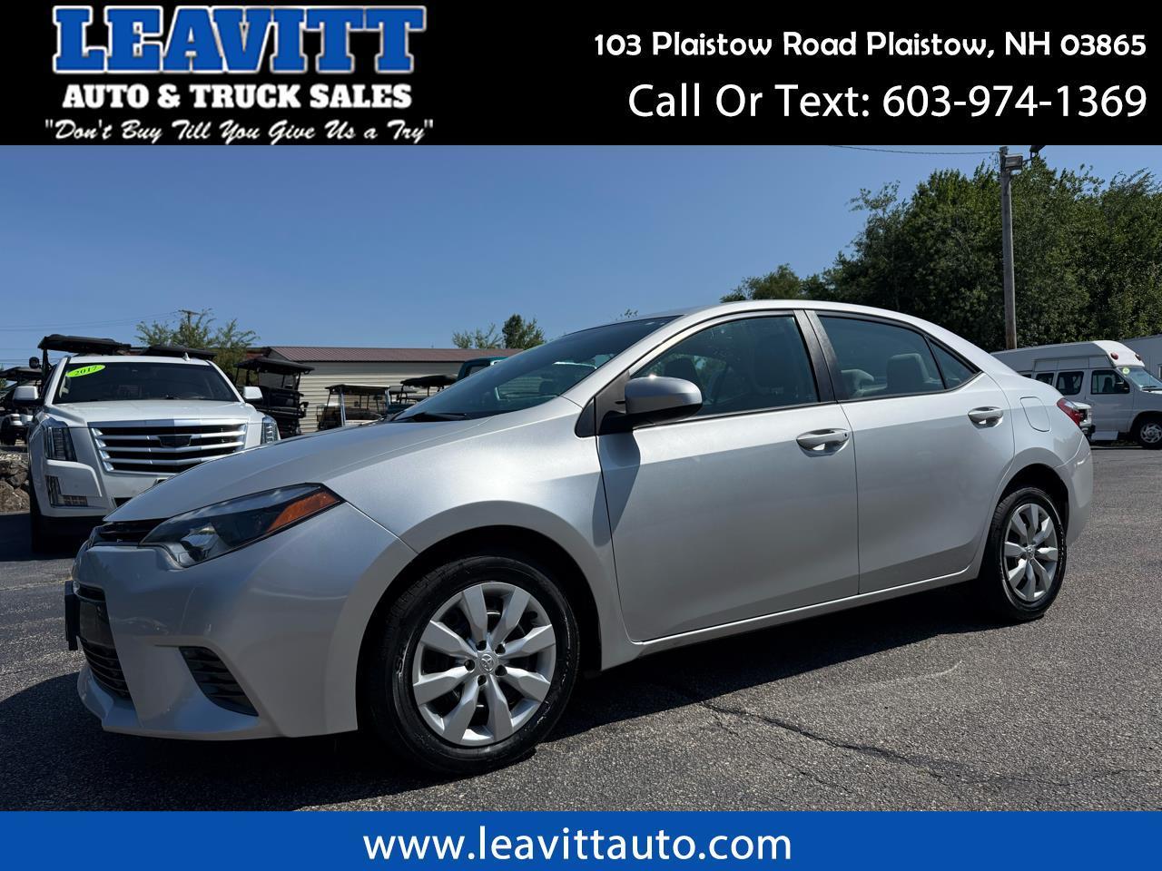 2016 Toyota Corolla 4dr Sdn CVT S w/Special Edition Pkg (Natl)