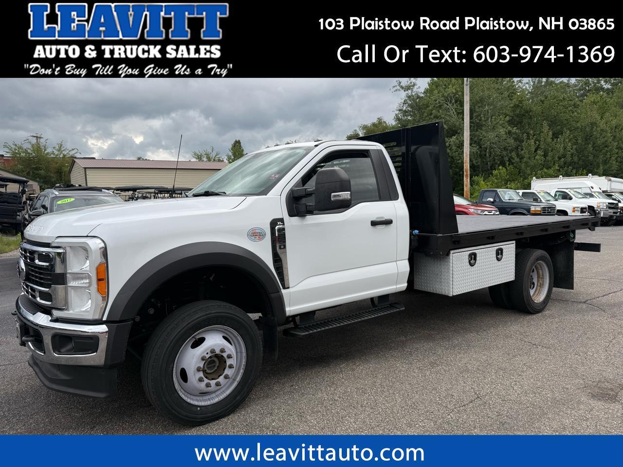 2023 Ford Super Duty F-550 DRW REGULAR CAB DRW 6.7L POWERSTROKE 12' FLAT BED 4X4