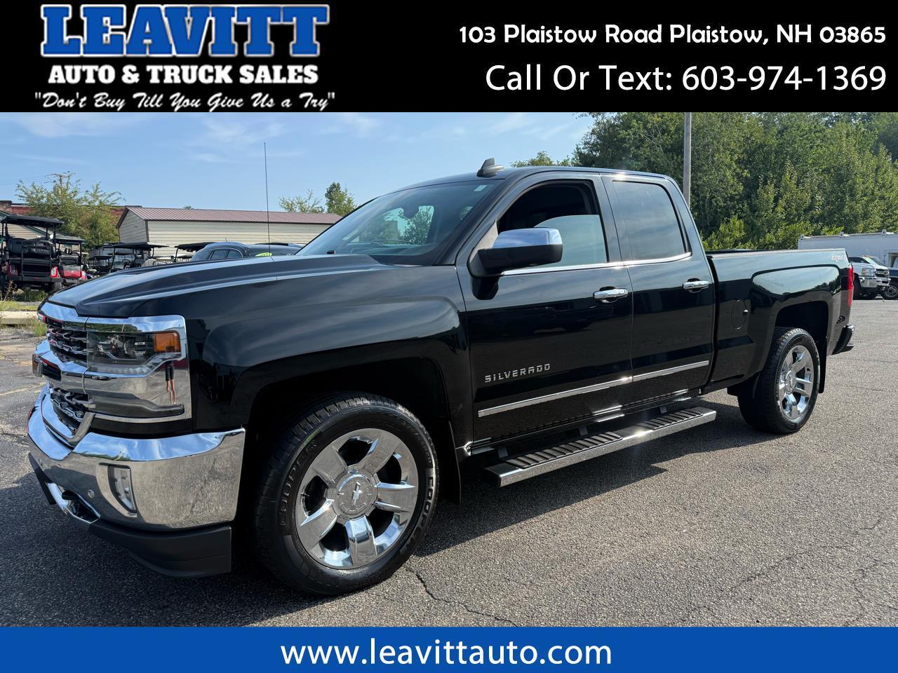 2016 Chevrolet Silverado 1500 LTZ DOUBLE CAB BLACK ON BLACK SHARP TRUCK!