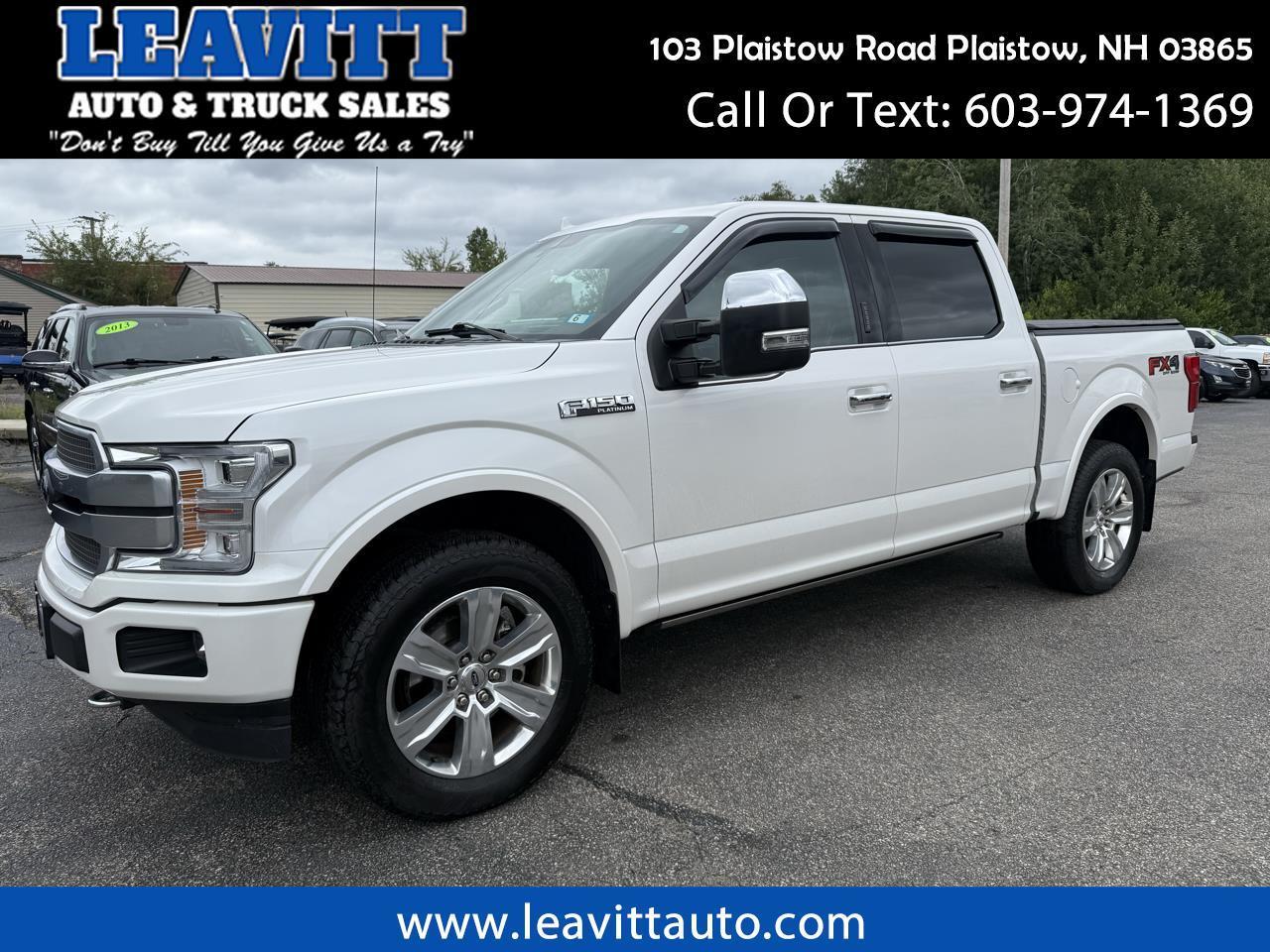 2019 Ford F-150 PLATINUM SUPERCREW 5.0L V8 37K MILES 1 OWNER!