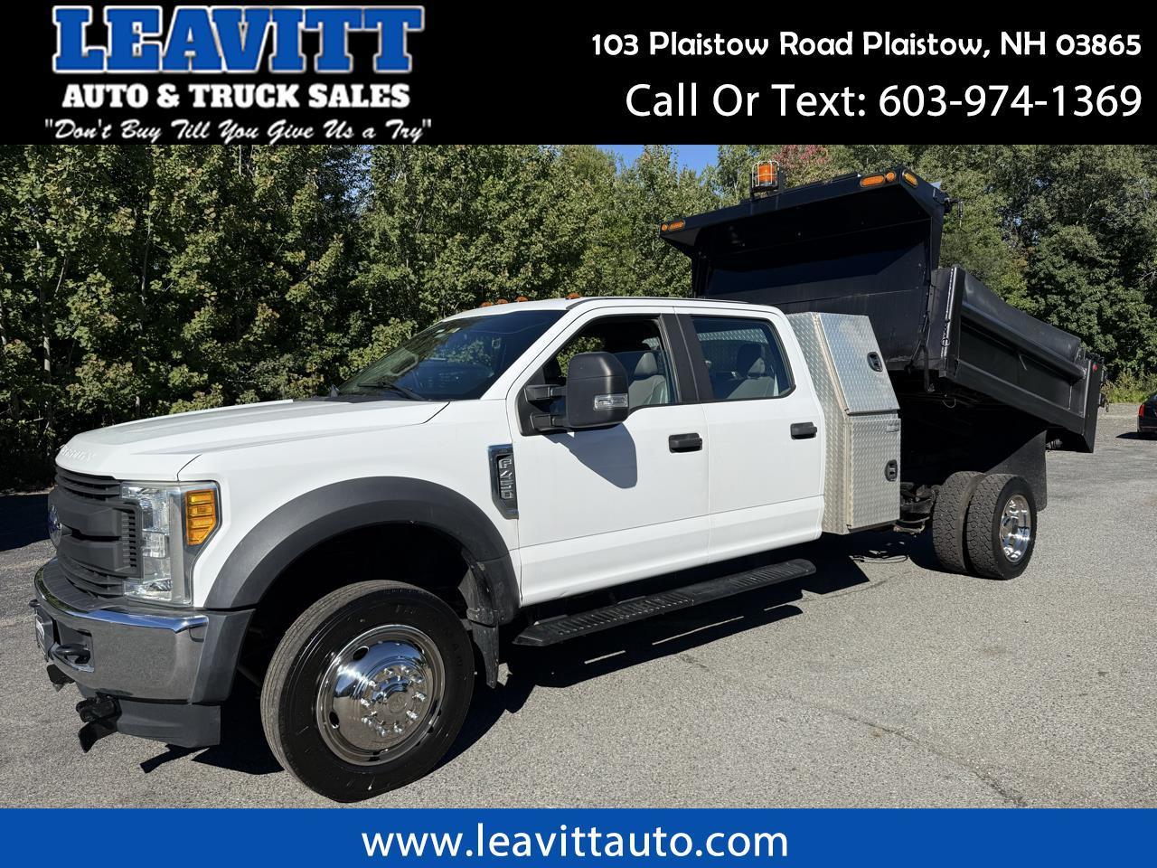2017 Ford Super Duty F-450 DRW 6.8L V10 CREW CAB DUMP BODY 4X4 43K MILES
