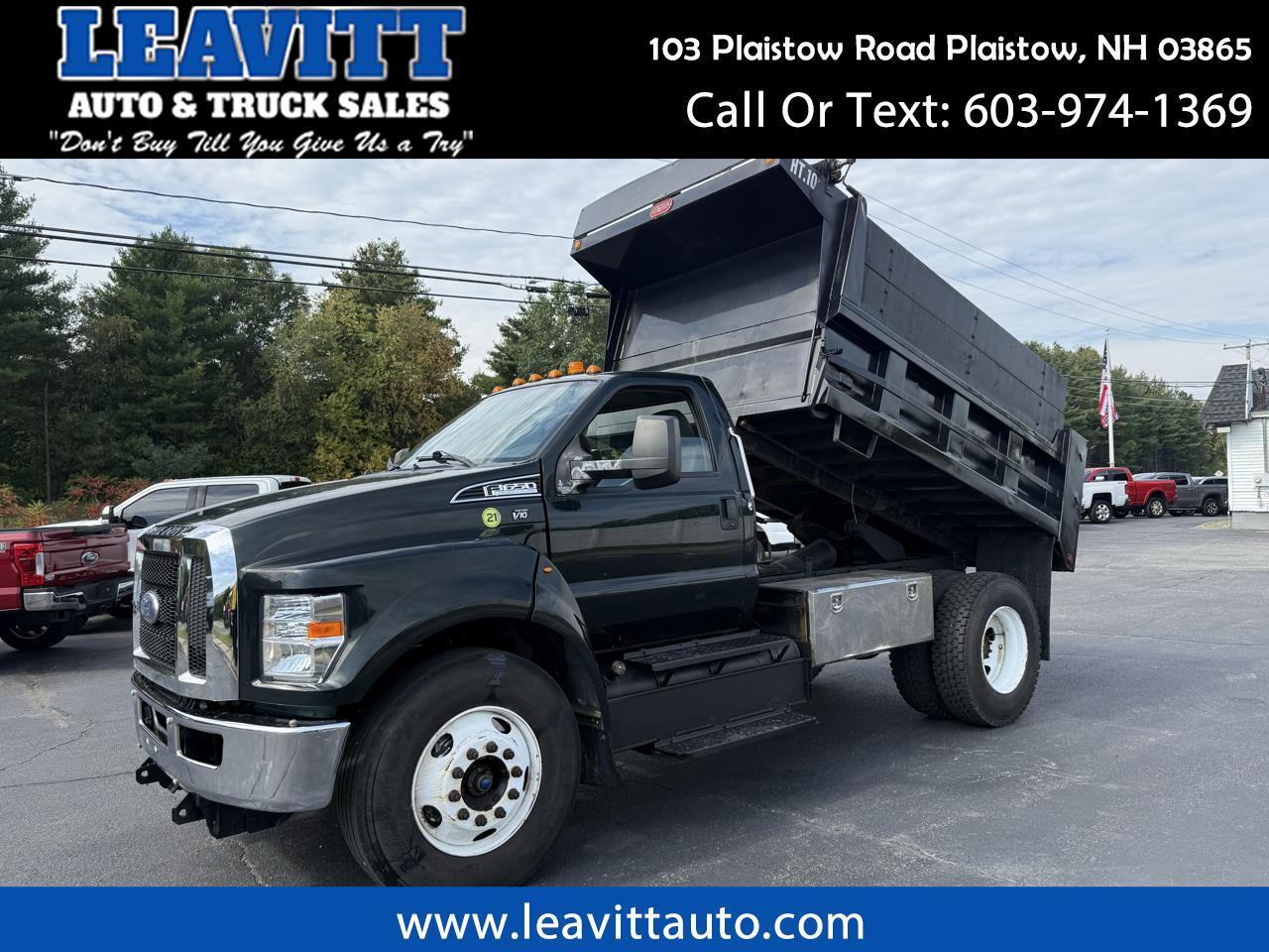 2019 Ford F-650 6.8L V10 GAS 10' DUMP BODY!
