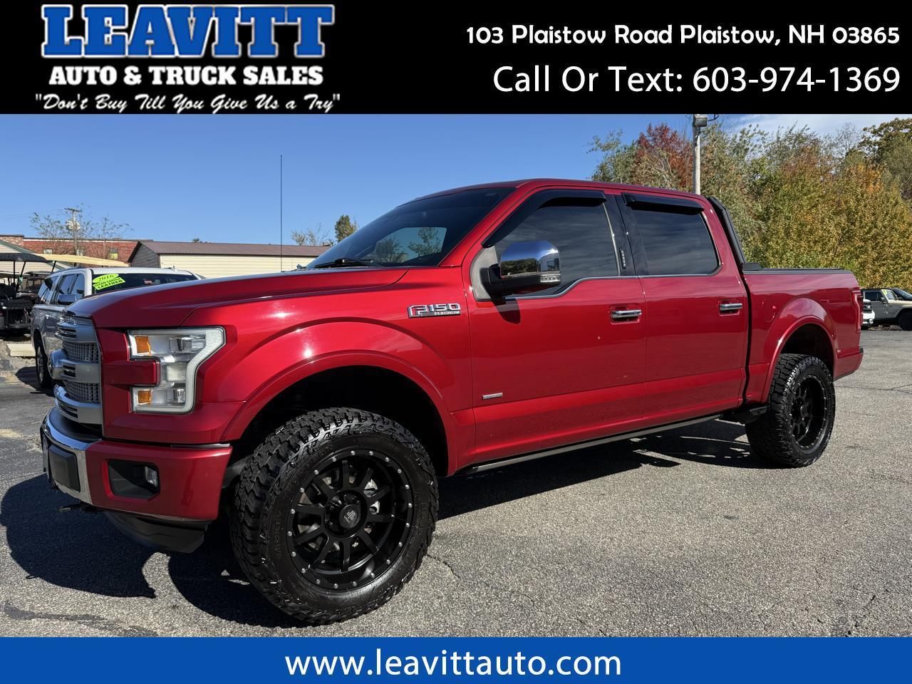 2016 Ford F-150 PLATINUM SUPERCREW 3.5L V6 4X4 SHARP TRUCK!