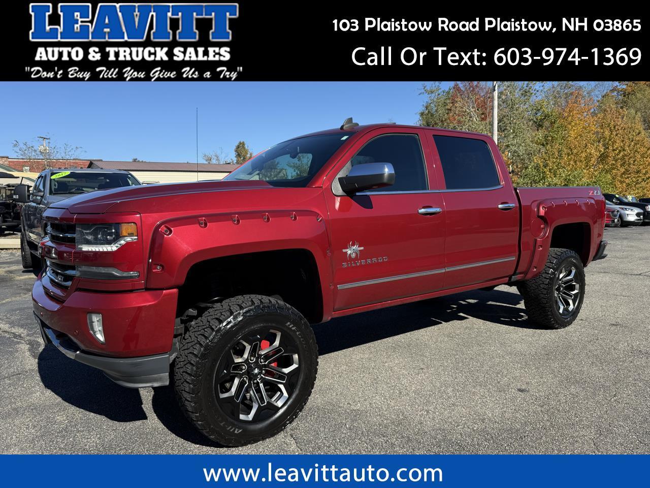 2018 Chevrolet Silverado 1500 LTZ CREW CAB 6.2L V8 BLACK WIDOW!