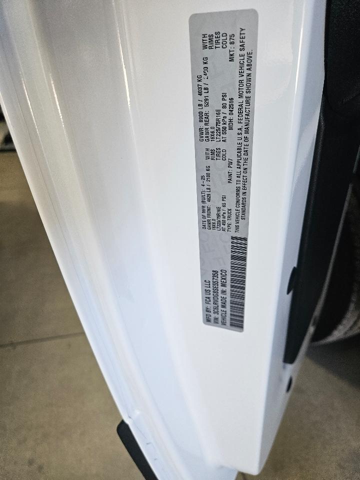 RAM ProMaster Cargo Van Tradesman 2500 High Roof 159" WB w/Pass Seat 2025