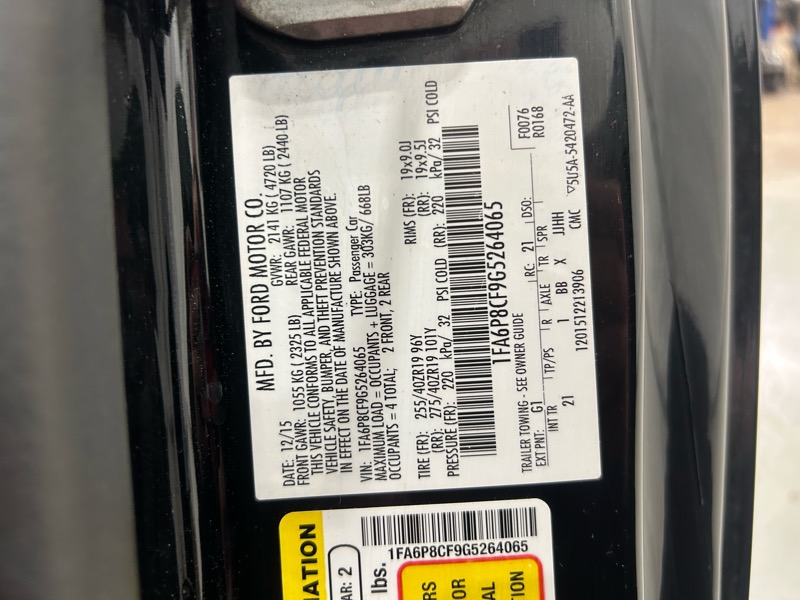 Ford Mustang GT Coupe 2016