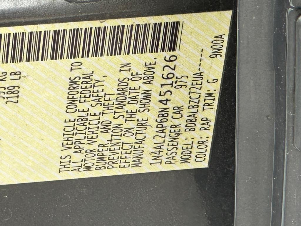 Nissan Altima 2.5 S 2011